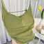 Milyfashion Dây Lưng Không Vòng Thép Sling Có Miếng Lót Ngực Phong Cách Mới Gợi Cảm Mỹ Mỏng Ngắn Top HZPC