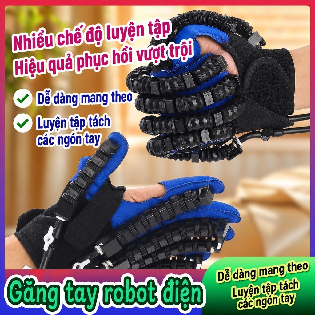Găng tay robot hỗ trợ tập phục hồi chức năng bàn tay, ngón tay cho người tai biến và tay yếu