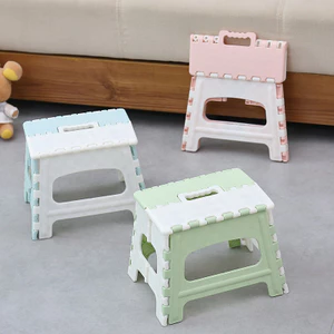 Phân Nhựa Dày Cắm Trại Gấp Phân Di Động Tay Cầm Phân Nhỏ Phân Di Động Phân 150kg MO8Y