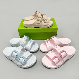 Dép hai quai đúc Saturday unisex, dép cài khuy nam nữ nhẹ êm chống trượt