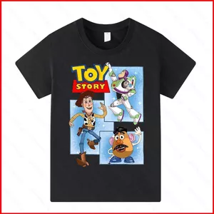 GC1 Toy Story 5 Woody In họa tiết áo thun ngắn tay trẻ em 110cm-6XL GC1