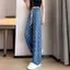 Quần mỏng cỡ lớn Drape dáng rộng in hình thể thao Quần ống rộng thông thường Quần chống muỗi