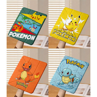 Ốp Lưng Pokémon cho iPad A16 Air4/5/6/7/8 Pro 11 12.9 Y-fold Pikachu Squirtle Cho iPad Gen 12 11 10 9 8 7 6 5 M4 M5