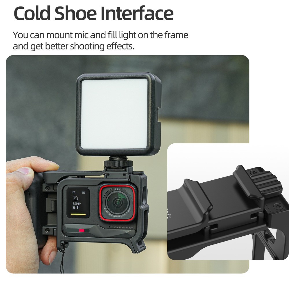Sunnylife Cho Insta360 Ace Pro 2 Tay Cầm Chụp Đường Phố Cho Insta360 Ace Pro 2 / 1 Giá Đỡ Chụp Cho Insta360 Ace Pro 2 / 1 Bộ Phụ Kiện Hai Trong Một