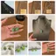 Bộ trang sức WEETW Green Pip, Vòng đeo tay trái cây xanh nhiều lớp pha lê, Mặt dây chuyền mùa hè đầy sao Men bất đối xứng Sweet Dainty Chain Party