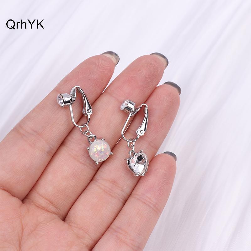 Nhà Máy Thời Trang 1 Cái Giả Bụng Nút Nhẫn Giả Bụng Xuyên Thái Kẹp Trên rốn Không Rốn Giả Cướp Biển Bướm Sụn Bông Tai Kẹp Trang Sức Cơ Thể Quà Tặng QrhYK