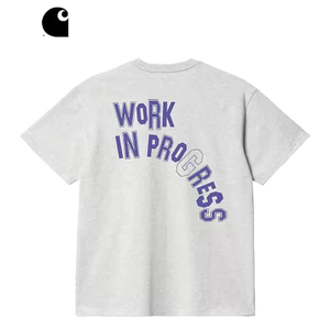 XS-3XL Phong Cách Tự Do Cao Cấp Chất Lượng Áo Sơ Mi Chữ Cong Họa Tiết Sư Tử In 100% Cotton Cổ Tròn Áo Thun Unisex