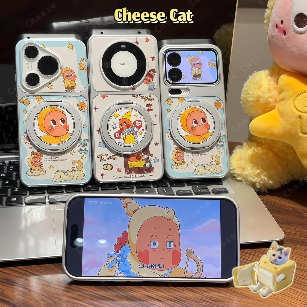 Ốp điện thoại bằng da xoay 360 độ Ngôi sao Twinkle cho iPhone 17 Pro Max 16 15 14 11 12 13 Pro Max Xs Max XR