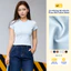 Áo Phông Nữ Yody Slimfit Thun Rib Coton Mềm WCTS26S040