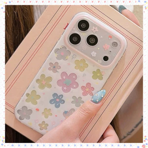 Ốp Lưng Cho iPhone 17PM 16 Pro Max 15 Thời Trang Tươi Đầy Màu Sắc Hoa Rỗng Họa Tiết IMD Thủ Công Chống Sốc TPU Mềm Chống Trầy Xước Chống Bụi Bẩn Vỏ Điện Thoại