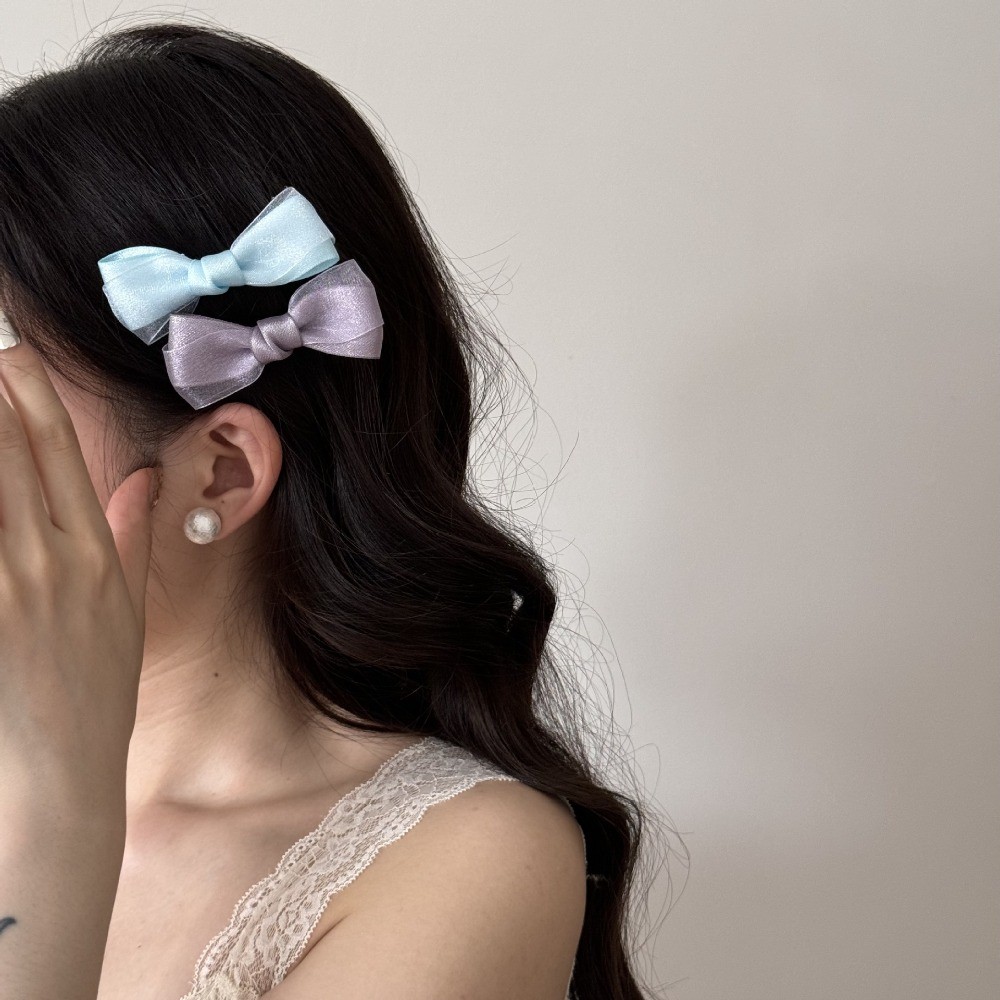 Hululu / Ngọt Ngào Dễ Thương Cao Cấp Nơ Tóc Top Kẹp Phụ Kiện Tóc Mũ Đội Đầu Cô Gái Đầu Lưng Kẹp Phụ Kiện Tóc
