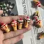 3D Nhựa Dâu Mứt Kem Thực Phẩm Quyến Rũ 10 Chiếc Mặt Dây Cho Sáng Tạo DIY Trang Sức Vòng Tay Làm Nelace