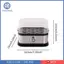Nồi trứng Máy hấp trứng luộc bằng thép không gỉ có nắp và cốc đo cho nhà bếp gia đình Bữa sáng nhanh