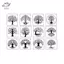 HFTOY 12 Cái Bộ giấy nến cây có thể tái sử dụng Cây sự sống Stencil để vẽ trên gỗ Airbrush Bản mẫu vẽ thủ công Giấy nến vẽ ~