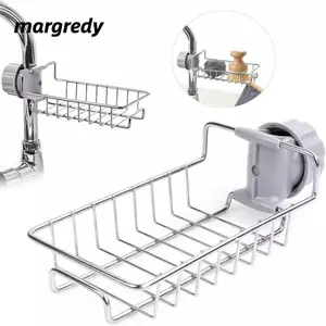 Giá thoát nước bồn rửa MARGREDY, Chức năng thoát nước Chức năng lưu trữ Giá lưu trữ miếng bọt biển, Giá đỡ vòi đa chức năng bằng thép không gỉ Tiết kiệm không gian Sử dụng phòng tắm nhà bếp