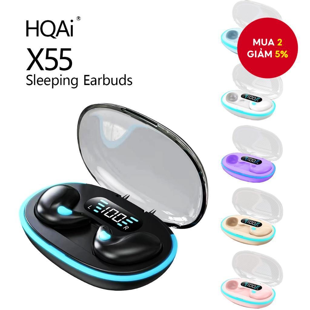 Tai nghe ngủ HQAi X55 Bluetooth 5.3 Không dây HiFi Stereo Khử tiếng ồn Tai nghe thể thao chống nước Màn hình LED cho tất cả các điện thoại Du lịch mùa hè | BigBuy360 - bigbuy360.vn