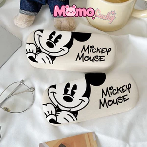 Họa tiết hoạt hình Mickey chống áp lực, chống rơi, dung lượng lớn, di động, hộp kính mắt dễ thương