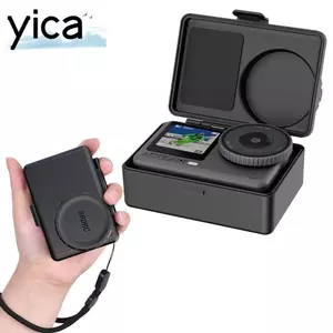 Vỏ máy ảnh hành động chống sốc bảo vệ YICA, có dây buộc di động chống bụi cho phụ kiện máy ảnh hành động DJI Osmo Action 6 / 5Pro / 4 / 3