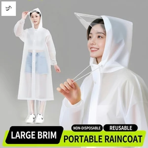 Áo mưa dùng một lần có vành - Poncho dày ngoài trời