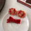 Phong Cách Mới May Mắn Làm Giàu Năm Mới Nơ Kẹp Tóc Màu Đỏ Lễ Hội Top Kẹp Tóc Cô Gái Kẹp Tóc Dễ Thương Trẻ Em Phụ Kiện Tóc Nữ 0GVO