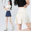 Cao Cấp Thể Thao Váy Ngắn Nữ Rời Crop Quần Quần Tennis Ngắn Tập Yoga Mặc Nửa Chiều Dài Váy Xếp Ly Trượt Tuyết