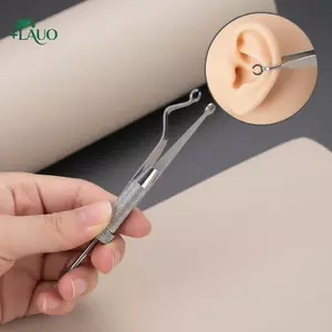 Springevenstar Thép không gỉ Xuyên Kẹp Dụng Cụ Kẹp Môi Móng Tay Bông Tai Đâm Đâm Kẹp Mở Đóng Tai Mũi Septum Cơ Thể Xuyên Dụng Cụ Springevenstar