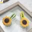 < YEI > Bộ kẹp tóc hướng dương hoạt hình 2 chiếc Kẹp viền hoa ngọt ngào cho bé gái Kiểu tóc đi học hàng ngày Mới