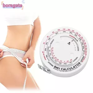 Thước đo băng BMI BORAGETE, Băng đo cơ thể mềm tròn, Phụ kiện may vá Kính thiên văn tự động Quản lý sức khỏe thể chất Thước may