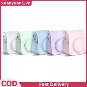 XUAN 1Pc Cho Instax Mini 12 Vỏ Máy Ảnh PU Mềm Bảo Vệ Túi Trave Cho Phim Túi Máy Ảnh Có Dây Đeo Vai VN