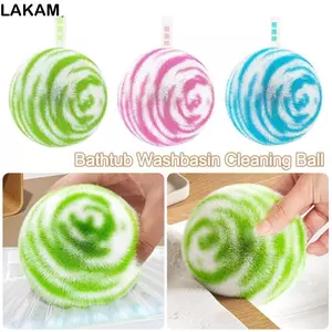Bàn chải bồn rửa phòng tắm LAKAM, Dụng cụ làm sạch mềm Bóng làm sạch máy tính để bàn, Bóng làm sạch chậu rửa di động không rụng cho gia đình