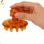 < YEI > Bàn chải Massage màu nâu hồng Tẩy tế bào chết cơ thể làm sạch kinh tuyến cho gia đình và Salon Spa Sử dụng làm săn chắc và làm mịn da mới