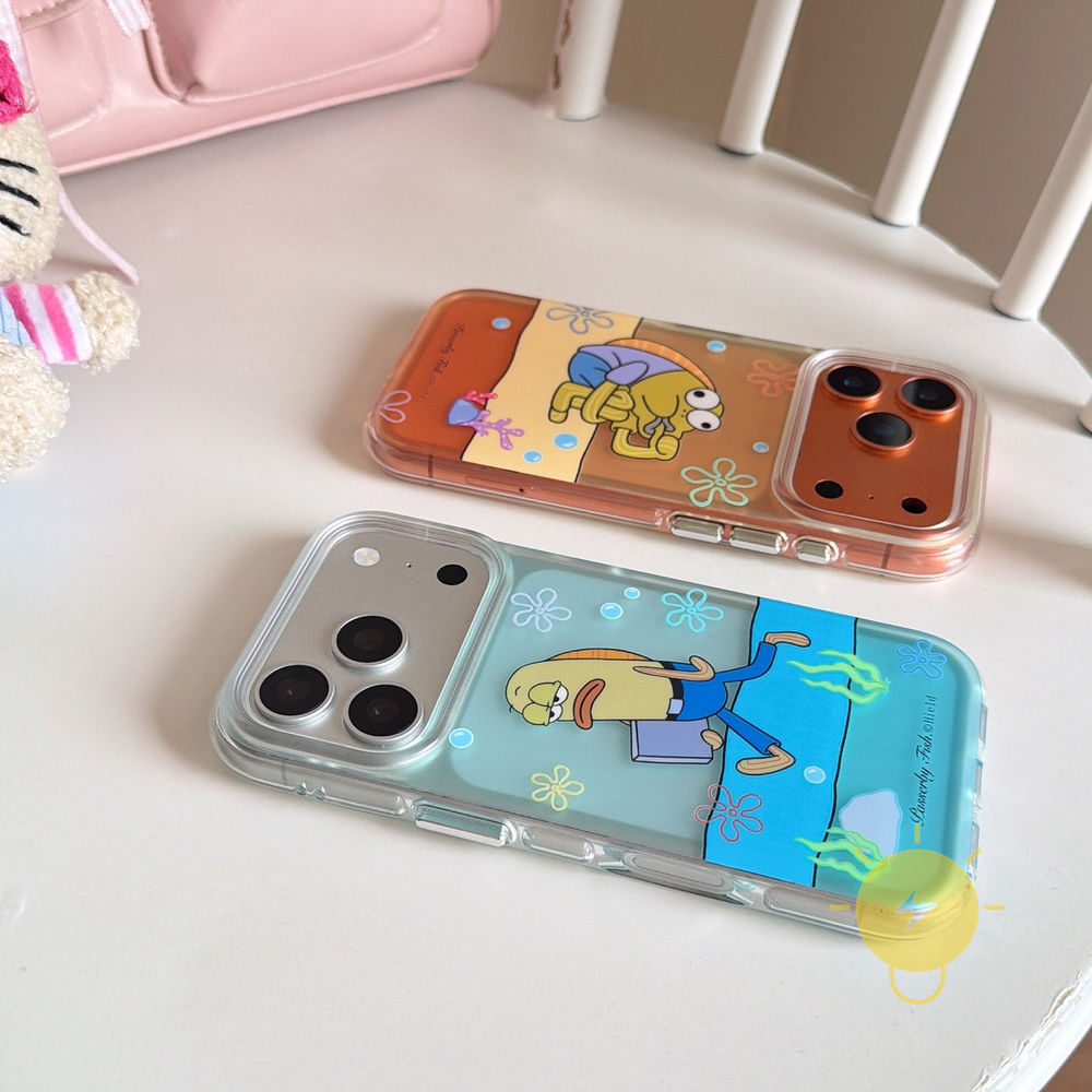 Phone Case For iPhone 17 Pro Max 16 15 14 13 TPU Air Bag Translucent Aesthetic Korean Cute