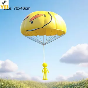 < YEI > 1 Chiếc Dù Ném Tay Trẻ Em Ngoài Trời Đồ Chơi Vui Nhộn Trò Chơi Chơi Đồ Chơi Cho Trẻ Em Bay Dù Thể Thao Với Mini Người Lính Đồ Chơi Mới