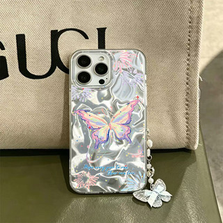 Ốp Lưng Bướm Cho Redmi Note 15 14 9 9s Pro Redmi 15A 15C 14S A7 A5 A3X A3 12C Xiaomi Mi 17T 15T 14T 11 Lite PC Cung Pháo Hoa Nhiều Màu Sắc Có Dây Xích Vỏ Điện Thoại
