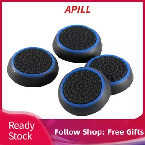 apill 070 Cover Cap 4 Cái Thay Thế Silicone Bộ Điều Khiển Thumb Stick Grip Joystick cho PS3 PS4 Xbox (Xanh dương)