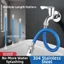 {WELV}Stainless Steel Hose Protector 50cm Flexible Bendable for Car Wash and Gardening