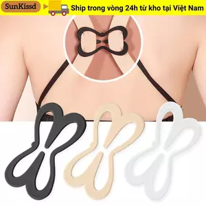 SUNKISSD Áo Ngực Chống Rơi Dây Đeo, Đồ Lót Vô Hình Chống Trượt Khóa Chống Trượt, Bán Chạy Đồ Lót Chống Trượt Vai Trong Suốt Có Thể Điều Chỉnh Kẹp Dây Đeo Nữ