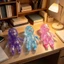 Búp bê Squishy lấp lánh trong suốt, Đồ chơi giảm căng thẳng cho bé dễ thương cho bàn làm việc và quà tặng văn phòng