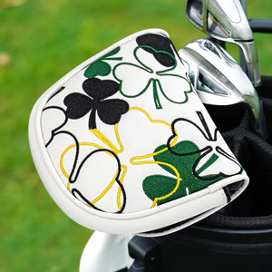 Vỏ câu lạc bộ Golf Nam châm hoa trắng Câu lạc bộ đóng nắp bảo vệ đa năng