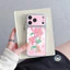 Ốp Da PU Lily Màu Hồng Dễ Thương Cho Vivo Y600 Y500 Y500i Y400 Y300 Y300i Y300T Y200 Y200i Y200T GT Y100 Y100i Pro Plus 5G 4G Ốp Điện Thoại Sang Trọng Vintage Hoa Lãng Mạn Vỏ Mềm