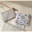 Ví đựng tiền xu Mini EBINLANDS, họa tiết chó mèo gấu hoạt hình Túi đựng tiền dễ thương, dây kéo Cotton đóng cửa 16x10cm Túi lưu trữ sạc sinh nhật