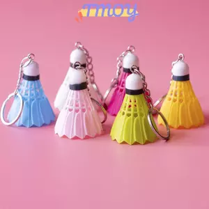 TMOY Sáng Tạo Mini Cầu Lông Móc Khóa Dễ Thương Shuttleco Móc Chìa Khóa Móc Khóa Xe Móc Chìa Khóa Túi Mặt Dây Chuyền Trang Sức Câu Lạc Bộ Quà Tặng TMOY