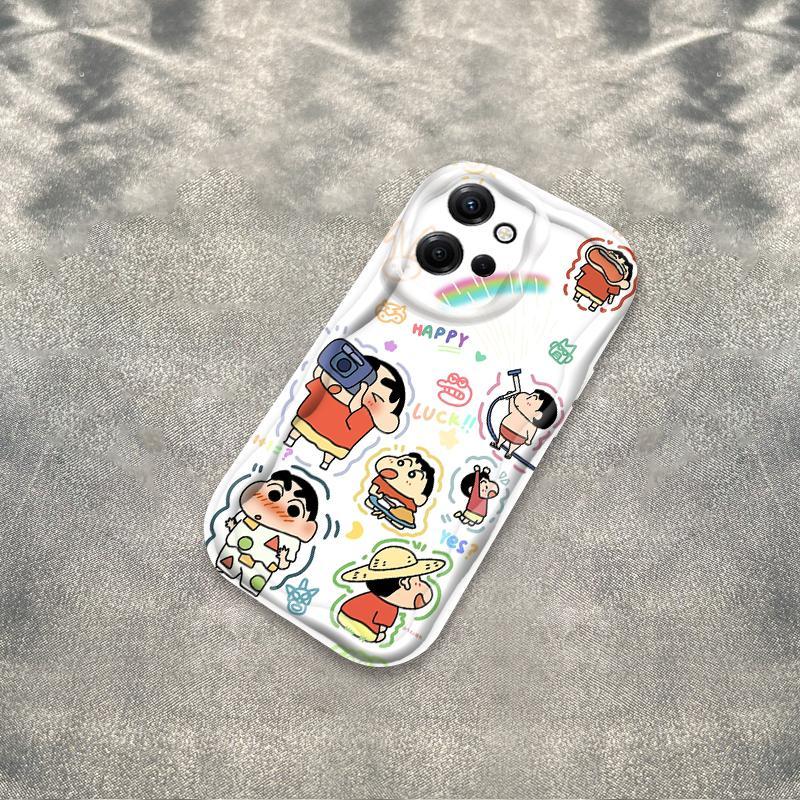 Thích hợp cho Redmi Note 12 4G Wave Soft Crayon Shin-chan Vỏ điện thoại chống sốc
