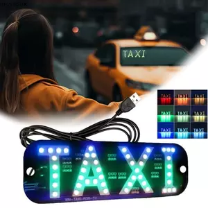 Đèn LED taxi LACYESUK RGB, Điều khiển từ xa Dải đèn linh hoạt đổi màu Đèn taxi, Điện áp 5-6V Đèn LED ô tô rỗng nhiều màu chạy bằng USB Đèn báo ô tô Dải đèn ô tô