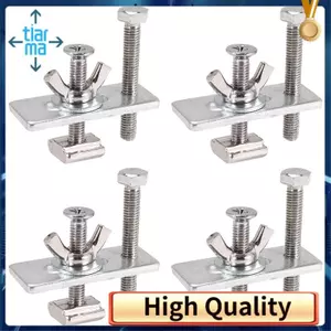 Bộ 4 T-Track Mini Hold Down Kẹp Với Máy Sắt Máy Khắc Tấm Kẹp Cố Định Cho Máy Khắc Cnc