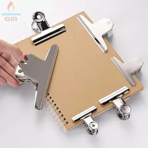 Kẹp giấy GILL, Kẹp chất kết dính kim loại bằng thép không gỉ nhiều kích thước, Kẹp niêm phong đầu tròn / phẳng / núi đa chức năng Văn phòng tại nhà Trường học