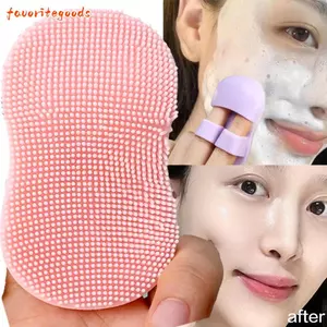 Bàn chải tẩy tế bào chết mặt FAVORITEGOODS, Bàn chải làm sạch da mặt làm sạch sâu mềm mại, Bàn chải Massage làm sạch da mặt Mini đa chức năng di động Dụng cụ chăm sóc da