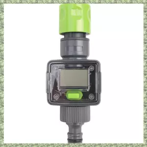 Đồng hồ đo nước kỹ thuật số IPX6 Ống tưới vườn ngoài trời Tính toán nước Tiêu thụ Tỷ lệ nước Đầu nối ren 3 / 4 inch