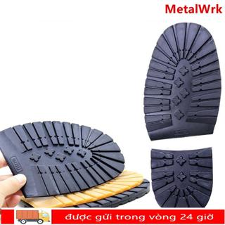 METALWRK 1 Cặp Miếng Dán Thảm Giày, Miếng Giày Cao Su Tự Dính Chống Mài Mòn, Đế Ngoài Thay Thế DIY Miếng Dán Đế Dày Chống Trơn Trượt