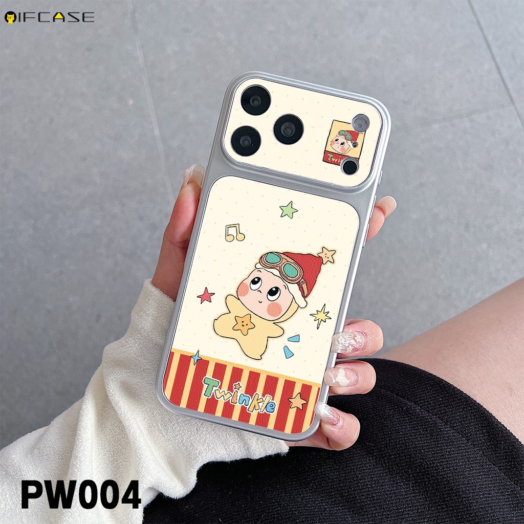 Dành Cho Tecno Spark 50 40 40C 30C 20 20C 10 10C Pro Plus 9 8C 6 Go 3 2 2S 1S 2025 2024 5G Ốp Điện Thoại Da PU Dễ Thương Màu Vàng Lấp Lánh Ngôi Sao Người Chấm Bi Hoạt Hình Vỏ Mềm
